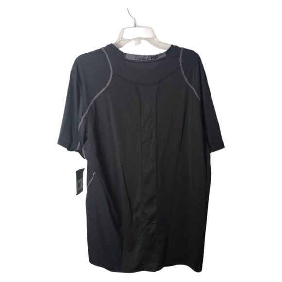 CT2240 NWT Nike Pro Cool Dri-Fit Black Mens T-shirt - Picture 4 of 10